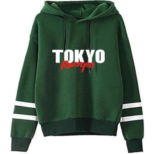 Unisex Hoodie Tokyo Avengers Anime Print Long Sleeve Sportswear Harajuku Design Oversized Tracksuit Casual Pullover