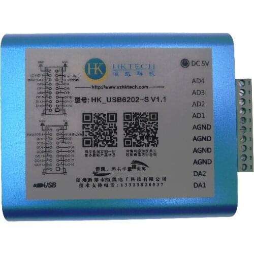 USB Synchronous Data Acquisition Card Labview-4 16-bit Single-ended AI2 AO PWM IO Counter