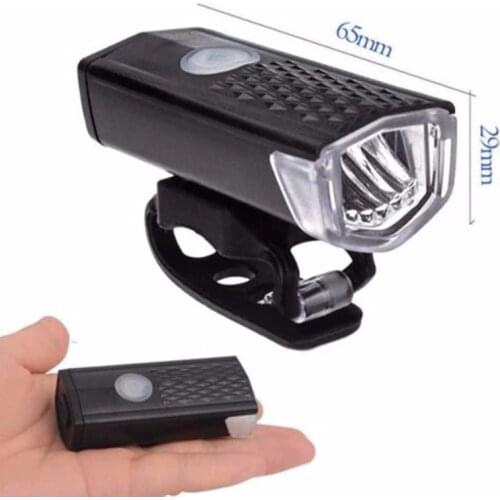 USB Rechargeable Bike Light 300 Lumen 3 Mode Bicycle Front Light lamp Bike Headlight Cycling LED Flashlight Lantern