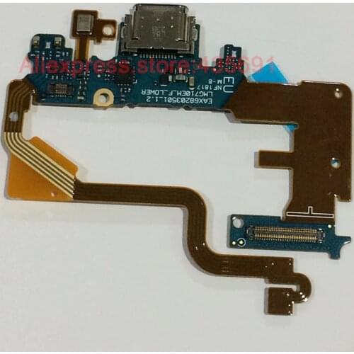 10Pcs/lot Original Type C USB Charging Dock Port Connector Microphone Flex Cable For LG G7 Thinq G710 Replacement Parts