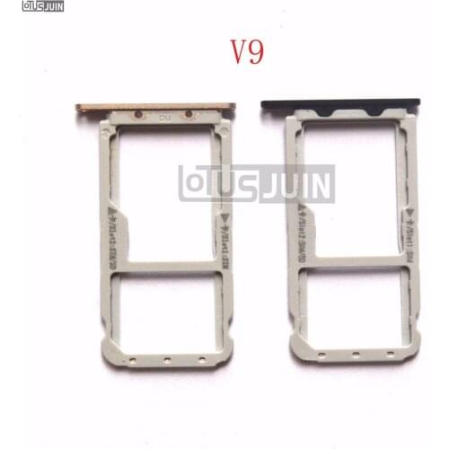 10PCS New Nano SIM Card Tray Micro SD Card Holder Slot Adapter Parts For Huawei Honor V9