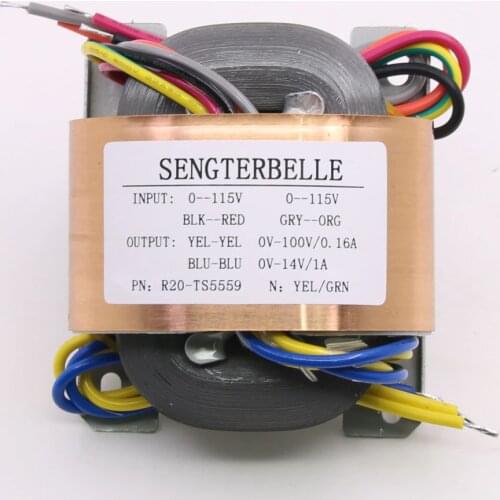 30W R-core Aduio Transformer 30VA 100V+14V Power Transformer For SHUER MM Phono Preamplifier