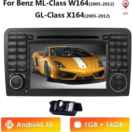IPS 4Core 1+16 Android Car DVD GPS For Mercedes Benz ML GL W164 ML350 ML500 GL320 X164 ML280 GL350 GL450 radio stereo navigation