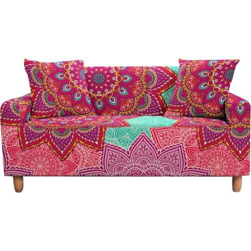 Elastic Sofa Cover for Living Room Stretch Slipcovers Sectional Mandala Armchair One/Two/Three Seat Couch Cover Home Decoration