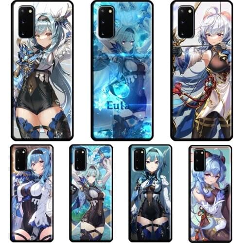 Genshin Impact Eula Game Case For Samsung Galaxy S21 Ultra S8 S9 S10 Plus Note 9 10 Note 20 Ultra S20 FE Back Cover