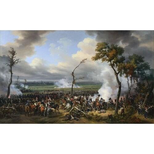 HOME OFFICE Decor ART & France Austro-Bavarian Europe history Battle of Hanau print art painting on canvas-- free shipping