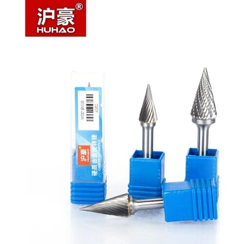 HUHAO 1pc 6mm Shank Tungsten Steel Cutter Metal Grinding Carving Rotary File Cylindrical Router Bit For Metal Polishing M Type