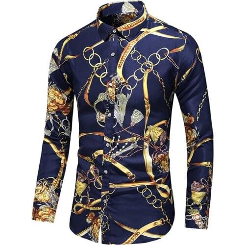 Plus Size Flower Beach Hawaiian Shirt 6Xl 7Xl Shirt Men New Fashion Personality Print Long Sleeve Shirts Mens Casual