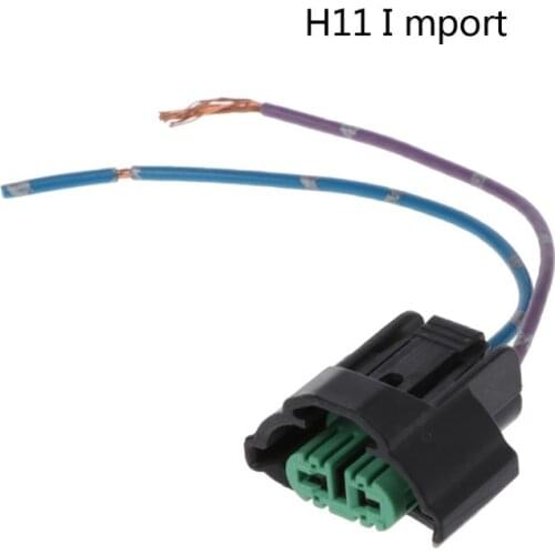 Import H11 Car Halogen Bulb Socket Power Adapter Plug Connector Wiring Harness 270E