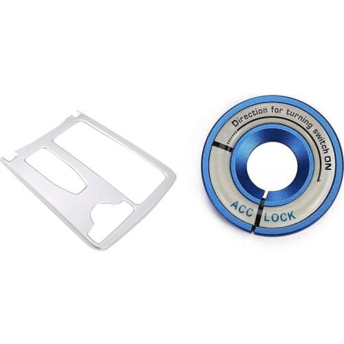Key Ring Trim Cover Night Light Switch & ABS Central Console Cup Holder Frame For Mercedes Benz E Class C Class W204