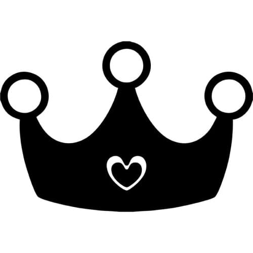 MIGNATIS - Heart Princess Crown Modified Car Auto Sticker Mural Art Decal For Car Window Loptop Decoration Vinyl Stickers Waterp
