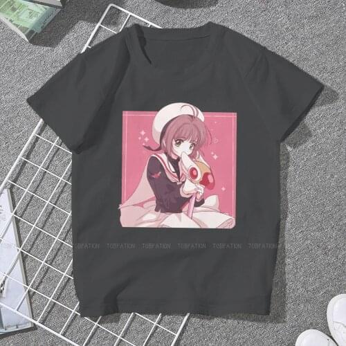 The Cute Cardcaptor Female Shirts Card Captor Sakura Anime Large Vintage Women Clothing Harajuku Casual Feminine Blusas
