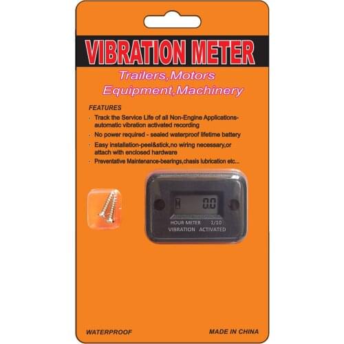 Motorcycle Motor Boat ATV LCD Wireless Hour Meter Waterproof Tired Timer Accumulated Gas Timer