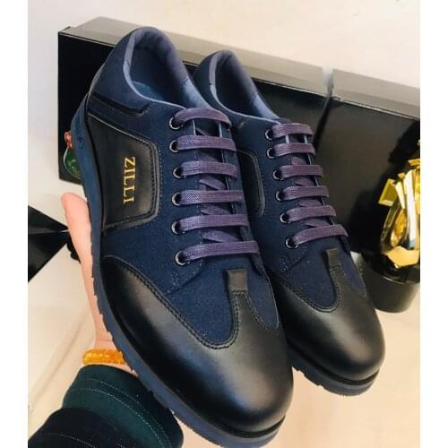 BILLIONAIRE Shoes Cowhide sports shoes 2021 spring new fashion high quality Men‘s Comfortable European big size 40-44 outdoor