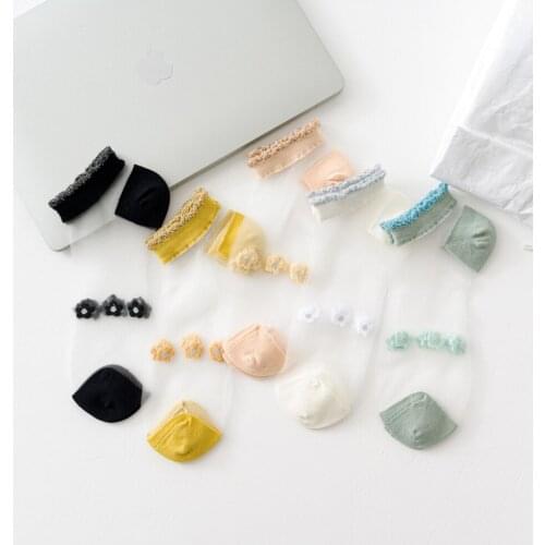 Fashion Mesh Invisible Boat Socks For Women Sexy Transparent Short Socks Summer Girls Casual Ankle Sock Chaussette Femme