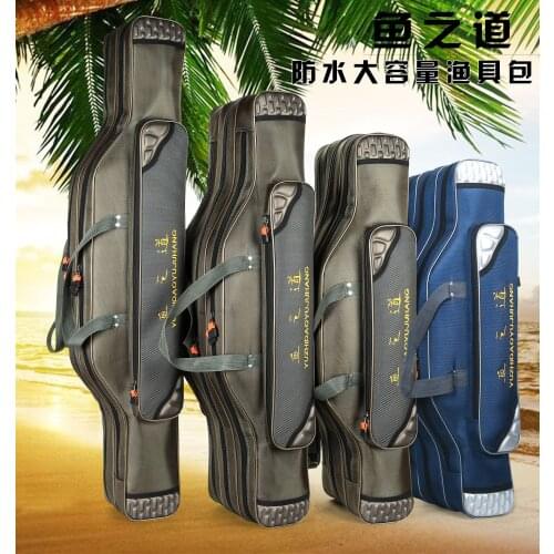 2018 New Oxford Waterproof Multifunctional Fishing Pole Pack Thickened And Wear-resistant Fishing Gear Pack Outdoor Crossing