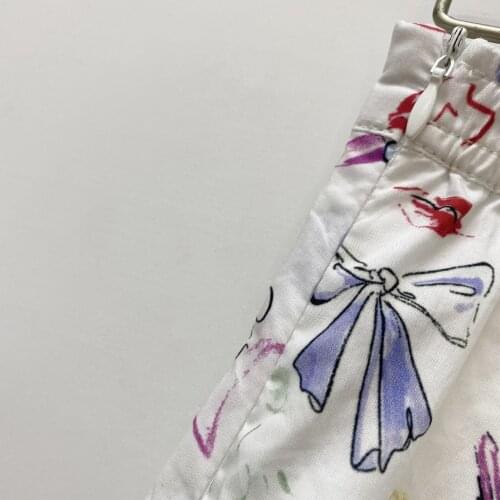 2021 Spring and Summer New Womens Printed Holiday Style Skirt Women Midi Skirt