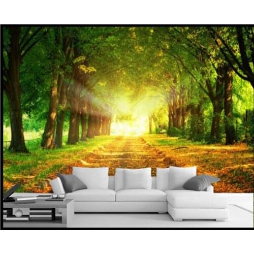 Custom Papel de parede,Avenue landscape for the living room sofa backdrop wall paper home decoration wallpaper