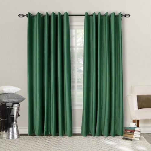 Blackout Solid Modern Style Curtains For Living Room Kitchen Short Curtain Green Grey Coffee Blue Window Treatments Single Panel