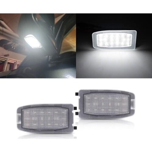 Fits For Volvo S60 S80 V70 XC70 XC90 2PCs SMD White Canbus Led Under Side Mirror Puddle Lights