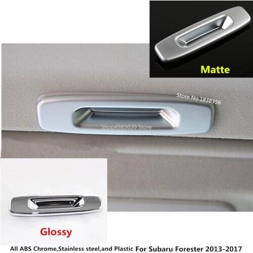 ABS Chrome Sunroof Skylight Roof Frame Lamp Handle Bowl Car Body Door Inner Trims For Subaru Forester 2013 2014 2015 2016 2017
