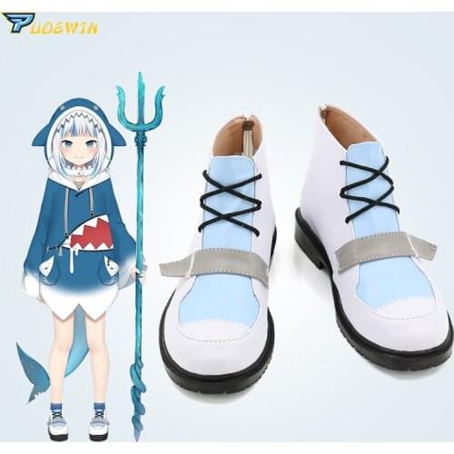 Vtuber Hololive Gawr Gura Cosplay Shoes Boots