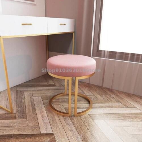 Nordic Dressing Stool Sofa Stool Dressing Stool Dressing Chair Light Luxury Bedroom Household Dressing Table Stool Net Red Shoes