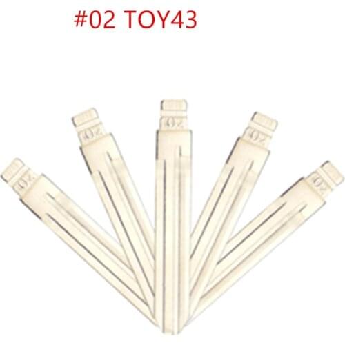 #02 KD Blade LISHI TOY43A TOY43 Car Key Blade For Toyota Camry Corolla Highlander RAV4 Yaris Key For KEYDIY XHORSE