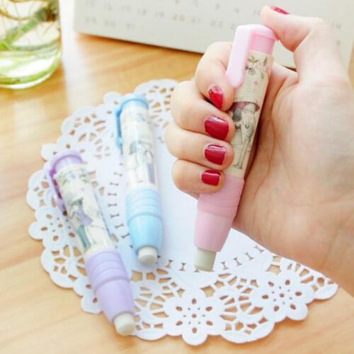 1pc School new fashion student pen holder gift rubber supplies kids stationery rubber cute modeling toys