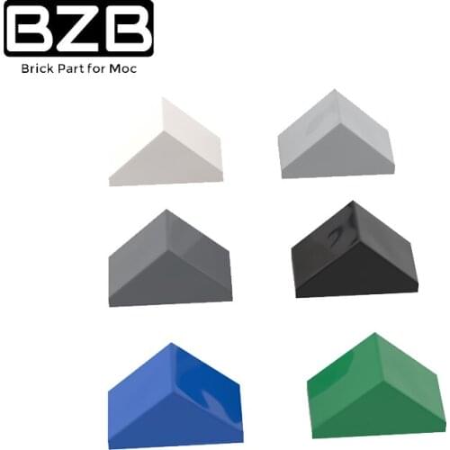 10PCS BZB MOC 3044 1x2 Double-Sided Slope Face Brick High-tech Building Block Model Bricks Parts Kids DIY Technical Toys Gifts