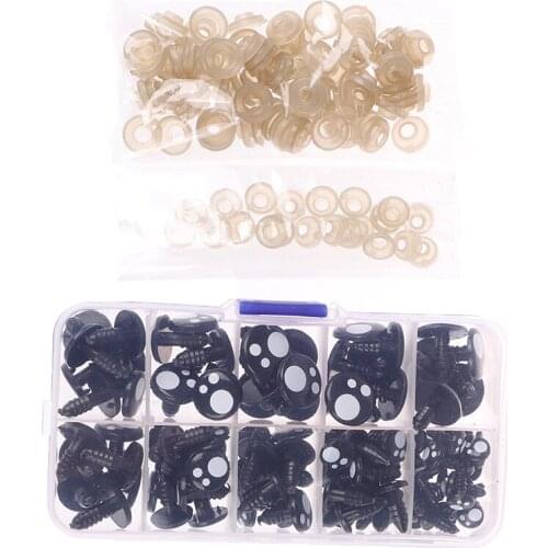 100pcs 8-16mm Doll Eyes Cartoon Safety Eyes for Handmade Eyes Doll Accessories