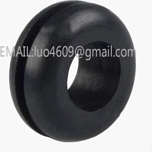 8mm inner grommet# 1000pcs black wir grommet,machine wire output,LED Lighting cabinet cable wire protection rubber grommet