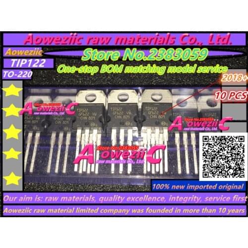 Aoweziic 2018+ 100% new imported original TIP122 TO-220 Darlington transistor 5A 100V