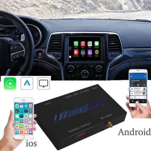Car Camera Carplay Decoder Adapter For Jeep Grand Cherokee WK2 WL 2011~2021 Mirror Link Display Android Auto Play 360 BirdView