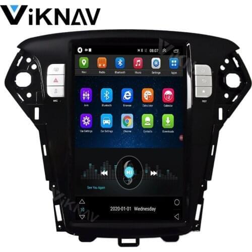 Car GPS navigator video player 12.8 inch Vertical screen for-FORD-mondeo fusion mk4 2011 2012 2013 auto radio stereo DVD player