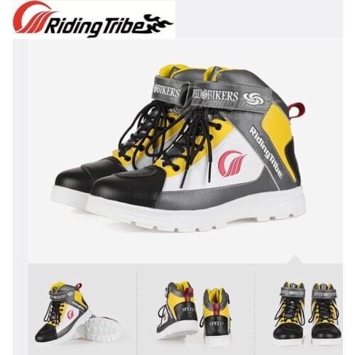 Men Women Shoes Motorcycle Summer Winter Colorful Fashion Design Breathable Non-slip Wear resistant Protective Riding Boot A018