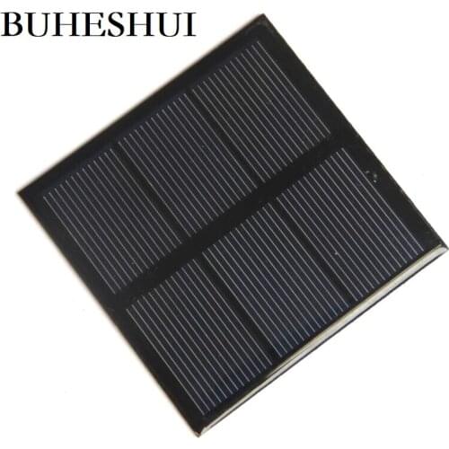 BUHESHUI 0.7W 1.5V Mini Solar Panel Polycrystalline Solar Cell Small Power 1.2V Battery Charger Led Light Study 1000pcs 70*70MM