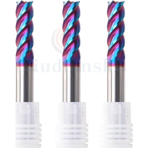 HRC65 Tungsten steel milling cutter carbide Flat end mill CNC lathe milling turning tools Stainless steel special milling cutter