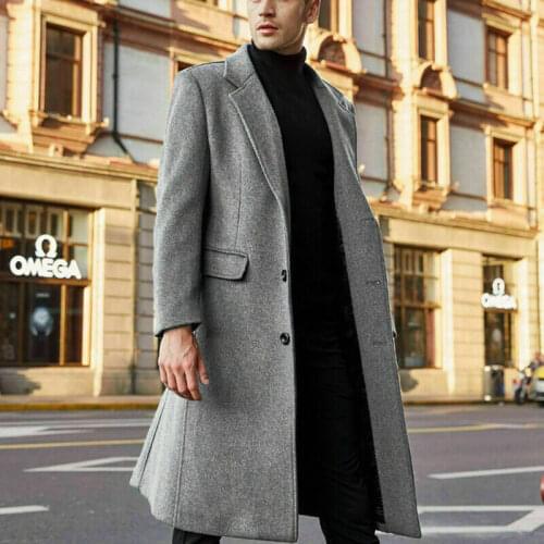 ITFABS Mens Long Coats