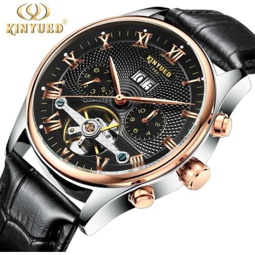 Mens Gold Watch KINYUED China