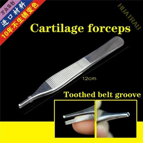 Medical surgical cartilage forceps Edison forceps nasal comprehensive plastic instruments tools toothed forceps nasal cavity