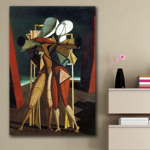 Famous Giorgio de chirico LOVELY ABSTRACT Painting For Living Room Home Decoration Oil Painting On Canvas Wall Painting