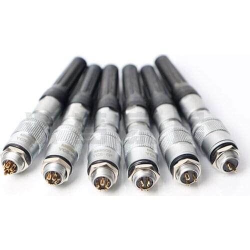 Mini Circular Connector YC8 2/3/4/5/6/7 Pin Aviation Plug Socket Push-pull Quick Connection 8MM Open Hole Sensor Connectors