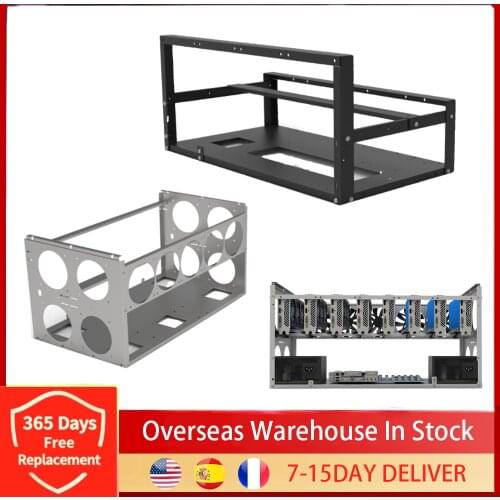New Stackable Open Mining Rig Frame Mining ETH/ETC/ZEC Ether Accessories Bitcion Tools 6/8/12 GPU Crypto Coin Bitcoin Rack Only