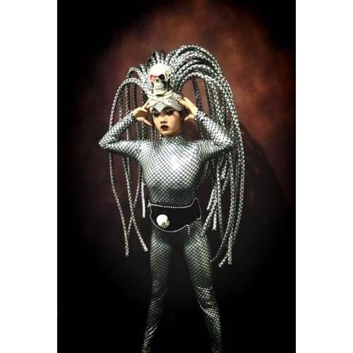 New halloween costume stage show party girl cosplay dance costumes cool bodysuit