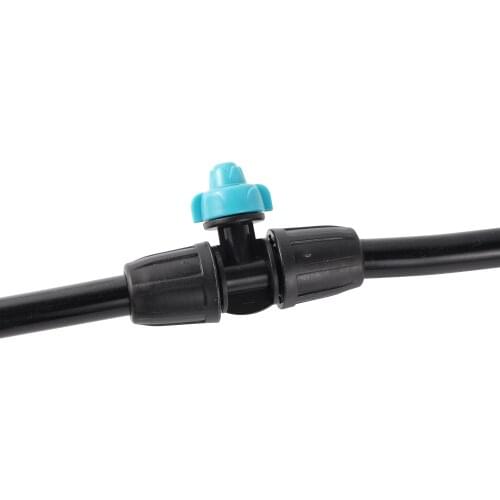 Plastic Sprinkler comes with 8/11 lock T connector for horticultural greenhouses farms for dust removal cooling and irrigation