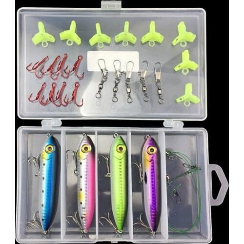 Floating pencil suit subbait hard bait hook beak perch hooks baits fishing accessories lure set swimbait tackle top water lure