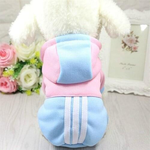 Pink Pet Dog Clothes Warm Fleece Costume Soft Puppy Coat Outfit for Dog Clothes for Small Dogs Winter Pet Clothing Hoodie
