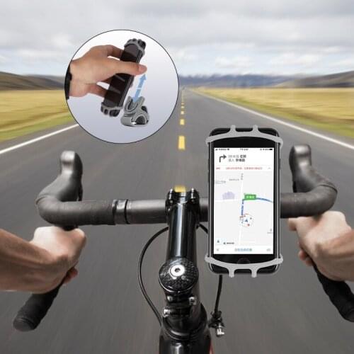 Removable Bicycle Car Mobile Phone Holder 360 Degree Rotating Bicycle Mobile Phone Navigation Bracket Bicycle Accessories