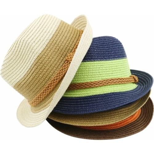 LNPBD Summer small fedoras womens sun-shading sunscreen sun hat fashion straw hat beach Hat